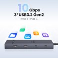 thumbnail image 5 of Concentrador USB C UGREEN de 10 Gbps, 4K60 Hz, HDMI, USB 3,2, PD100 W, divisor USB para ordenador portátil, MacBook Pro, Air, iPad, teléfono, estación de acoplamiento Android, 5 of 5