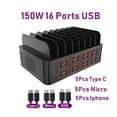 thumbnail image 2 of Chargeur USB Universel Multiport 150W Station de Charge Rapide 5V 2A Support, 2 of 4