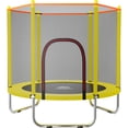 thumbnail image 1 of Trampolin Infantil Little Monkey Brincolín Amarillo con Red de Seguridad, 1 of 11
