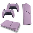 thumbnail image 4 of Skin Sticker for PS5 Slim / Pro / Standard Disc / Digital Edition Console and Controllers Decals for PlayStation 5 Lilac LAVENDER, 4 of 5