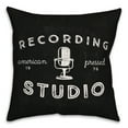 thumbnail image 2 of Creative Products Black Recording Studio 18x18 Indoor / Outdoor Pillow, 2 of 3