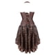 thumbnail image 3 of Vestido con corsé Steampunk para mujer, corsé gótico de piel sintética con falda de encaje asimétrica, conjunto S-6xl, 3 of 5
