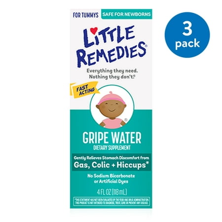 Little Remedies Gripe Water, Safe for Newborns, 4 FL OZ, 3
