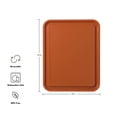 thumbnail image 5 of KitchenAid Classic Plastic Cutting Board with Trench, Non-Slip Edges, Dishwasher Safe, 8x10, Scorched Orange, 5 of 6