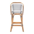 thumbnail image 5 of Butler Specialty Company Lila Rattan 28" Seat Height Bar Stool with Back - Black, 5 of 8