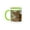 Green/White, variant on 3drose, Africa, Uganda, Ishasha. Lioness in Tree, Resting on Branch, 11oz Mug