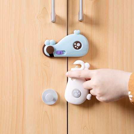Cute Whale Safety Baby Children Drawer Locks Cabinet Door Fridge