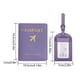 thumbnail image 5 of Funda para Pasaporte PU Unisex para Viaje (Etiqueta de Equipaje Porta Pasaporte Morado Taro), 5 of 5