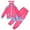 Pink, variant on 80s 90s Retro Windbreaker Set Girls Workout Outfit Track Suit for Girls,Color:Pink,Size:12-14 Years