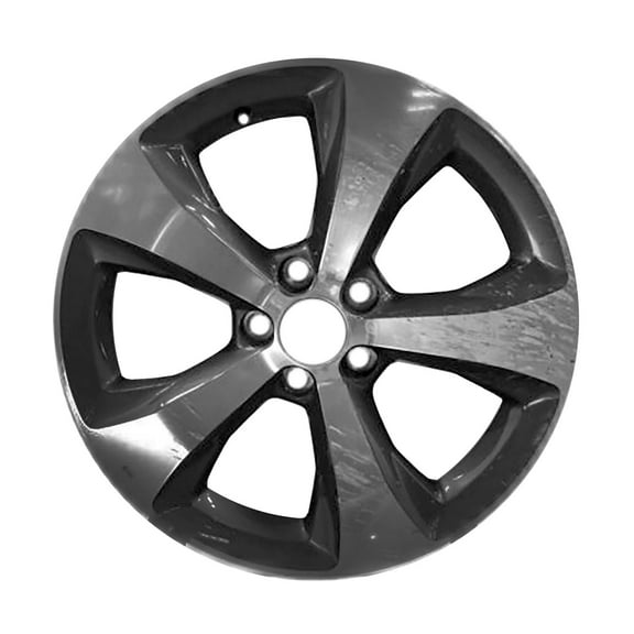 New Aftermarket Polished and Painted Dark Charcoal Metallic Aluminum Wheel 18 x 7 fits 2019-2022 Jeep Cherokee