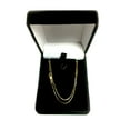 thumbnail image 4 of 10k Yellow Solid Gold Mirror Box Chain Necklace, 0.8mm, 18", 4 of 5