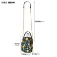 thumbnail image 2 of FORMRS Crossbody Bag for Women Quilted Travel Shoulder Cell Phone Purse with Chain Strap Handbag, Blue Floral Lemons, 2 of 7