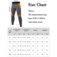 thumbnail image 6 of FEOYA Mens Compression Trousers Gym Pants Tight Running Leggings Cycling Underpants Yoga Pants 2 Pocket Quick Drying for Golf Workout Training Sport Basketball Training Athletic Football L, 6 of 6