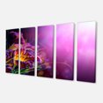 thumbnail image 2 of Fleurs sur Fond Violet - Impression d'Art Floral sur Toile, 2 of 3