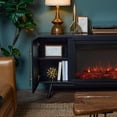 thumbnail image 6 of Real Flame Morris 72" Landscape Electric Fireplace TV Stand in Black, 6 of 8