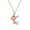Rose Gold, variant on Guodhu Rose Gold Alloy Elk Deer Necklace Simple Fashion Adjustable Cute Animal Necklace Christmas Jewelry for Women