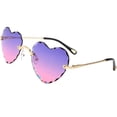 thumbnail image 4 of Gafas de sol de corazón Sunnimix lentes teñidas para fiestas Rosa púrpura, 4 of 6