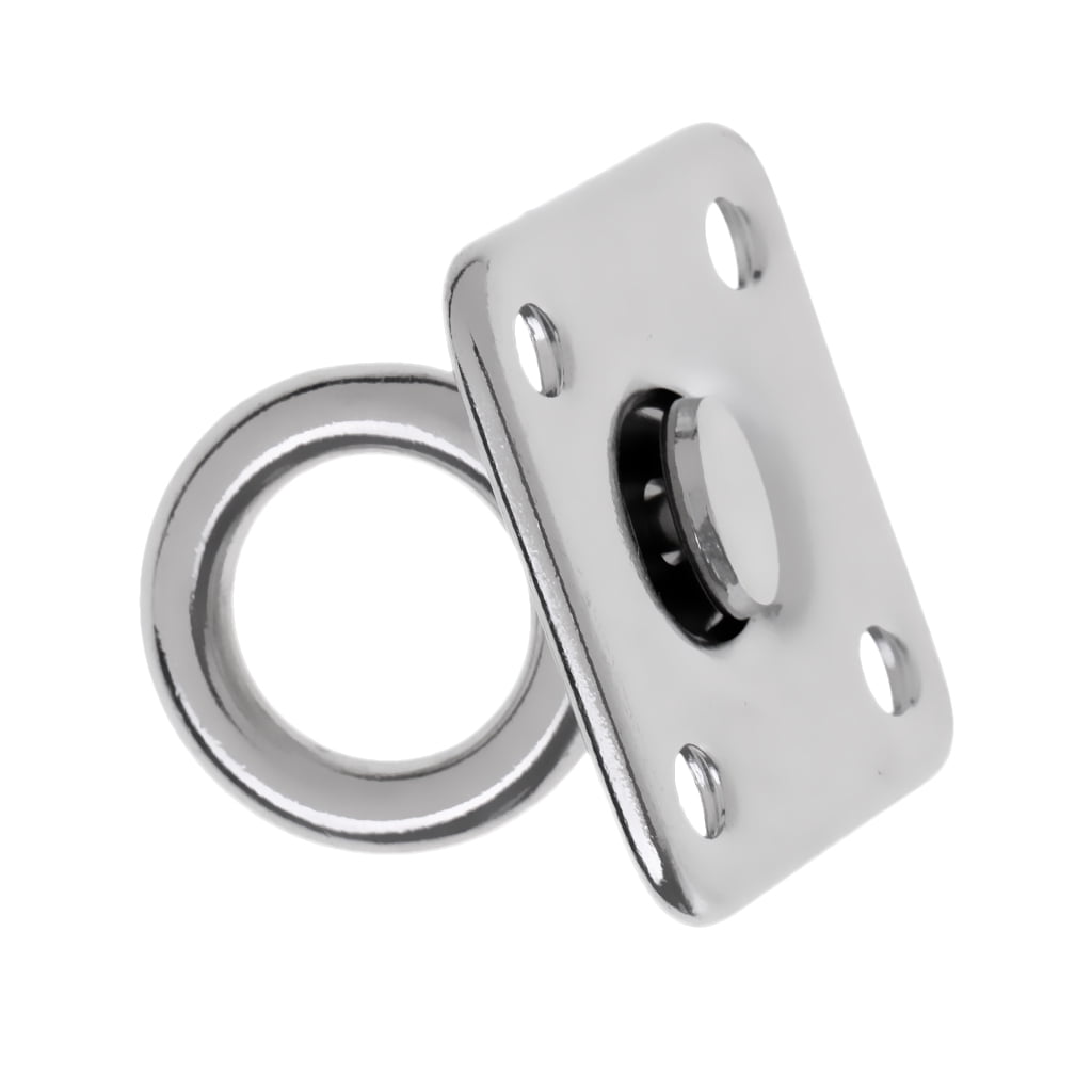 316 Stainless Steel Swivel Square Pad Eye Plate Shade Sail Boat Rigging Hardware 