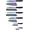 B-Rainbow Blade/Black Hand, variant on Kitchen Knife Set, KYA39 12-Piece Chef Knife Sets, 6 Knives with 6 Blade Guards, Stainless Steel Knives Set for Kitchen with Covers, Black