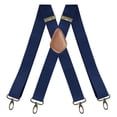 thumbnail image 2 of SGFCWSX Men's X-Back Suspenders, Elastic 4-Clip Adjustable Formal Casual Navy, 2 of 3
