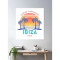 thumbnail image 2 of Retro Ibiza Beach - Cherish Every Sunset Poster Wall Art, Modern Wall Decor, 12x18 UNFRAMED, 2 of 3