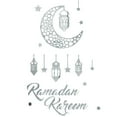 thumbnail image 3 of BRIGHTFUFU Eid Home Decorations Star and Moon Wall Sticker 34.3x16.5x0.04In 1 Sheet Festive Decor, 3 of 8