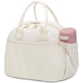 thumbnail image 1 of Bolsa de almuerzo Carry Bloom con aislamiento de pana para mujer, color beige, 1 of 9