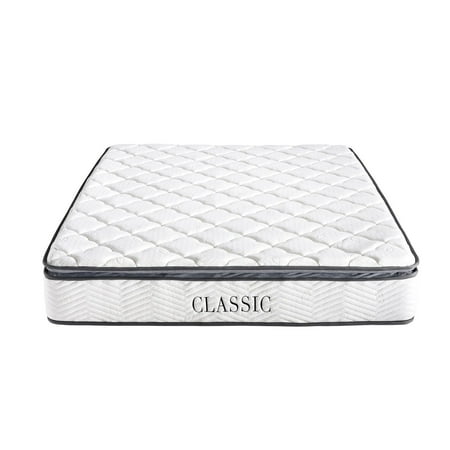 Brass Memory - Classic Brands Synergy 9 in. Memory Foam and Innerspring Hybrid Pillow Top Mattress