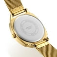 thumbnail image 4 of BERNY Gold Watch for Women, Classic Dressy Ladies Wristwatches with Mesh Band, Small Red Dot Second Hand, 3ATM Waterproof Fashion Women Watch Gifts (Green), 4 of 10