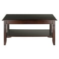thumbnail image 2 of Winsome Nolan Coffee Table with Shelf, Cappuccino Finish, 2 of 8