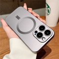 thumbnail image 1 of Luxury Matte For Magsafe Wireless Charging Case For iPhone 15 11 13 12 14 Pro Max Plus Magnetic Phone Cases Lens Protector Cover, 1 of 7