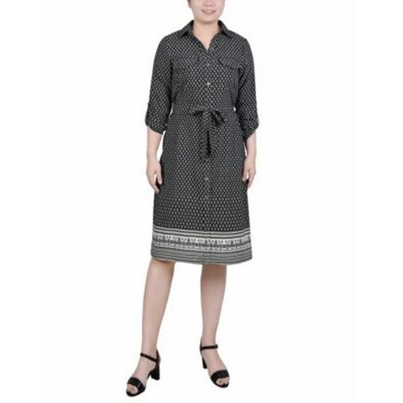 NY Collection NY Collection Petite 34 Roll Navy Border PS