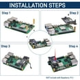 52Pi N10 Tiny Board for Raspberry Pi 5, PCIe M.2 Key-M NVMe SSD PCIe ...
