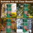 thumbnail image 6 of Squirrel Proof Bird Feeder,3.5LBS Metal Bird Feeders for Outdoors Hanging,Wild Birdseed Feeders for Finch Cardinal Blue Jay Outside (Green), 6 of 15