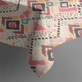 thumbnail image 3 of Boho Bohemia Flower Rectangle Tablecloth 60"x84",Waterproof Polyester Rectangle Table Cloth, Wipeable Spillproof Polyester Tablecloth for Dining, Camping, Indoor and Outdoor, 3 of 5