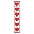 thumbnail image 2 of Valentine's Day Heart Table Runner 72 x 13 Inch Decorations, Red Cloth Hearts Pattern Table Cover for Romantic Special Night, Anniversaries, Engagement, Kitchen Dining Fireplace Mantel Decor, 2 of 5