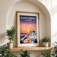 thumbnail image 5 of Vintage Santorini Illustration | Greek Island Art Print - Fira Greece Illustration Travel Poster Architecture Sunset Vintage Poster Mediterranean Coastal Unframed Wall Art Print 32 x 48 inches, 5 of 60