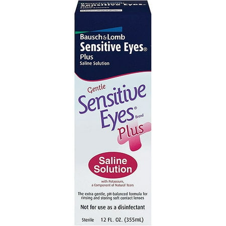 Bausch & Lomb Sensitive Eyes Plus Saline Solution, 12.0 FL oz