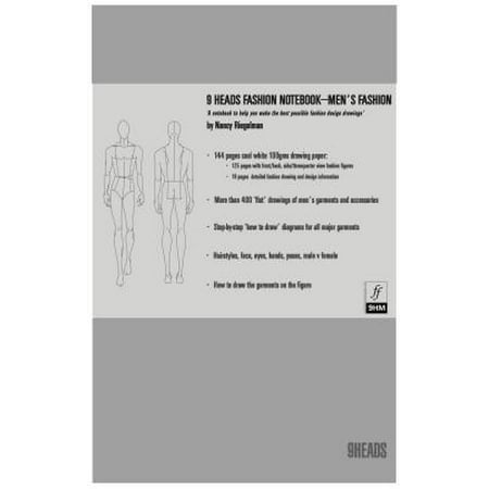 9 Heads Fashion Notebook--Men's Fashion : A Notebook to Help You Make the Best Possible Fashion Design (Best Masterbation Techniques Men)
