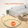 thumbnail image 2 of Protector contra sobretensiones Power Strip OKCHILD de metal con 8 salidas y 4,5 m, 2 of 9
