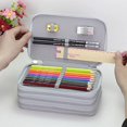thumbnail image 4 of Estuche de lápices de almacenamiento grande, caja de bolígrafos de colores, bolsa Kawaii, estudiantes, escuela, oficina, lindas bolsas de almacenamiento, suministros de papelería, 4 of 4
