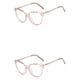 thumbnail image 4 of Minnieouse 1 par de gafas para mujer, triangulares, universales, HD, con estilo, protección solar, decorativas, a la moda, adorno para gafas, Rosa 2piezas, 4 of 6