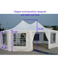 thumbnail image 5 of Outsunny 29 x 21 ft Party Tent, Wedding Tent with Sidewalls, Heavy Duty Event Tent with 2 Doors and 8 Windows, Outdoor Gazebo Tent for Party, White, 5 of 9