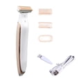 thumbnail image 1 of Depiladora Eléctrica, Afeitadora Recargable Por Usb Para Mujer, Recortadora De Pelo Portátil Para Mujer, Afeitadora Personal Amigable Con La Piel Con 3 Cubiertas De Cuchillas Serendint CE002481-00, 1 of 7