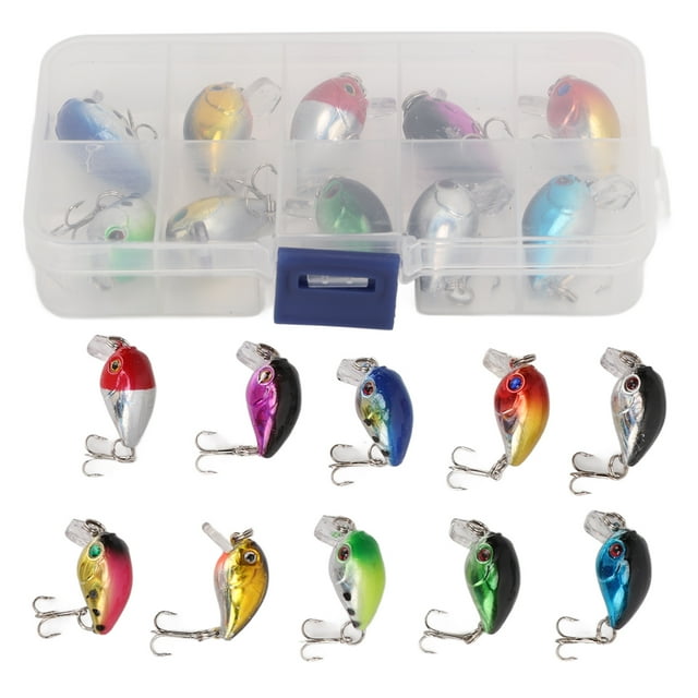 Fishing Bait,10Pcs Fishing Lures Mini Lures Bass Fishing Lure Cutting-Edge Features