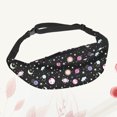 thumbnail image 3 of MasteelfCA 1pc 3D Printing Zipper Bag Adjustable Starry Sky Pattern Waist Bag Fanny Packs Bum Bag, 3 of 7