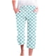 thumbnail image 1 of Pantalones Casuales de Mujer de Impresión Floral Cintura Elástica Suelta, Pantalones de Pierna Ancha Recta con Bolsillos, 1 of 5