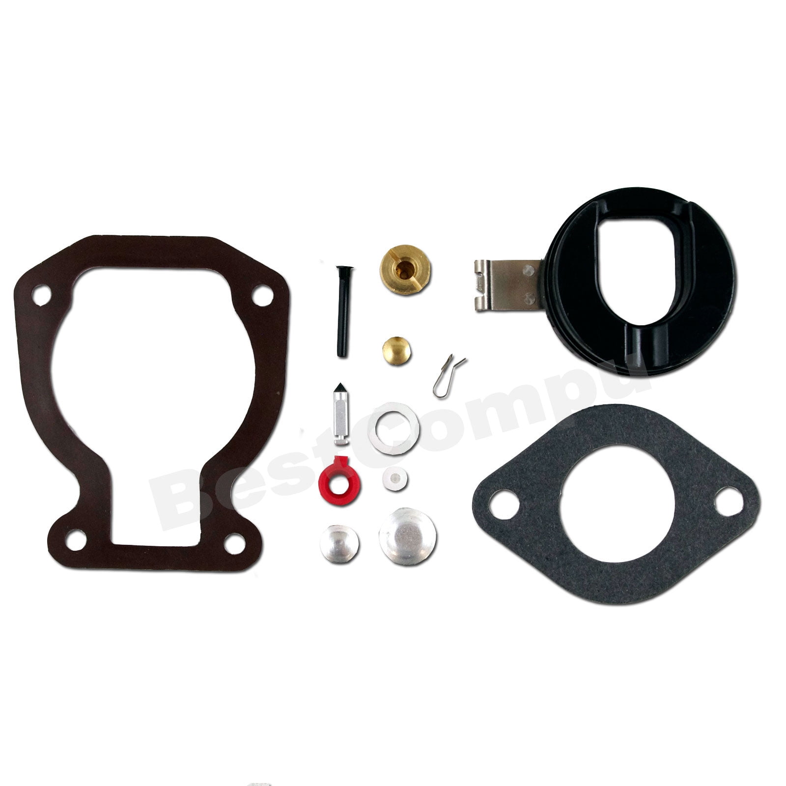 XQSM Carburetor Carb Kit with Float Compatible with Johnson Evinrude 4 4.5 5 6 7 8 9.9 14 15 HP 1974-1988 Replace 398453 398452 391305 439072 391937 