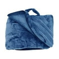 thumbnail image 4 of Cabeau Fold n Go Travel and Throw Blanket Plus Compact Case - For Home and Travel - Doubles as Lumbar Pillow and Neck Support Pillow - French Microfiber Comfort - Blue, 4 of 6