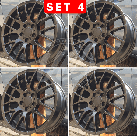 New 18 Inch X 9 Alloy Wheels Rims Compatible With M3 Gts Style Bmw 323 325 330 328 335 E90 E92 E93 5 Lug Glass Matte Black 35 Offset Set Of 4 Walmart Com